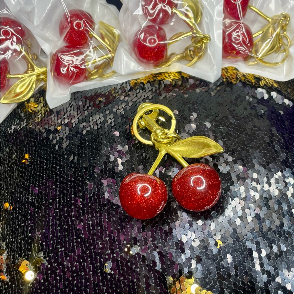 Red Cherry Bag Charms